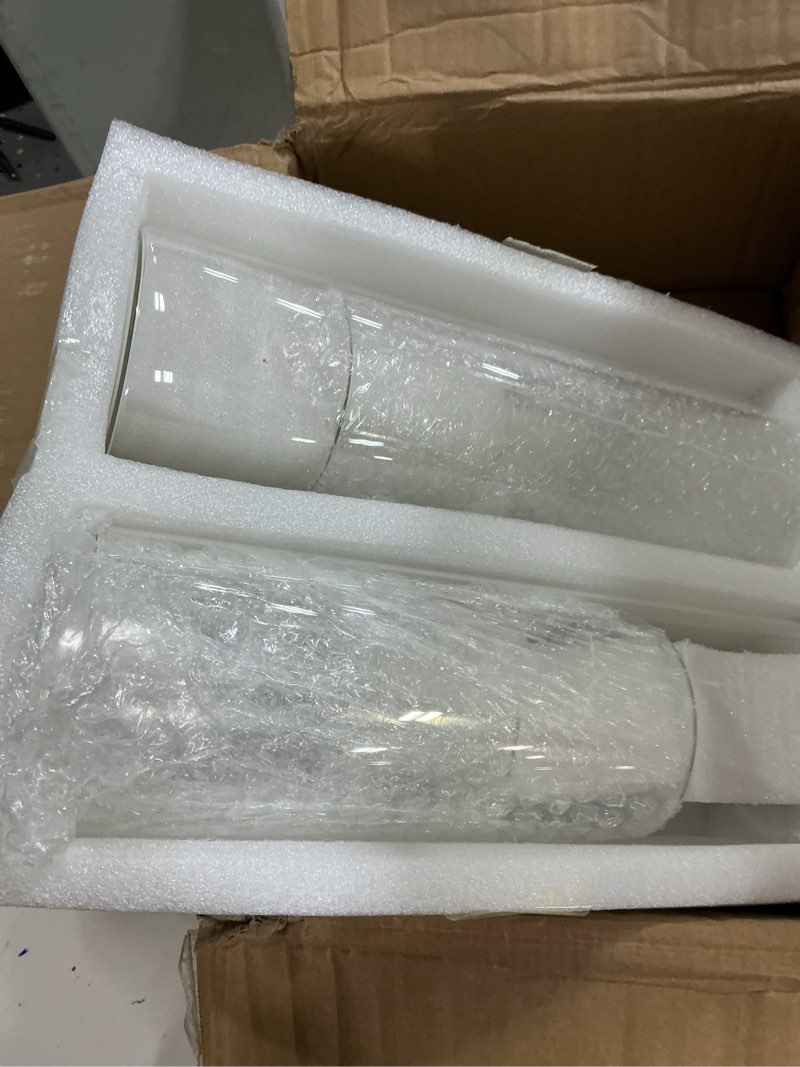 Condition photo showing New/Like New for 48 Pack Thick Glass Cylinder Vases 4,6,9,12 Inch Tall Clear Flower Vase Hurricane Floating Candle Holder for Table Centerpiece Wedding Home Decor 48 Pack(4,6,9,12 Inch)