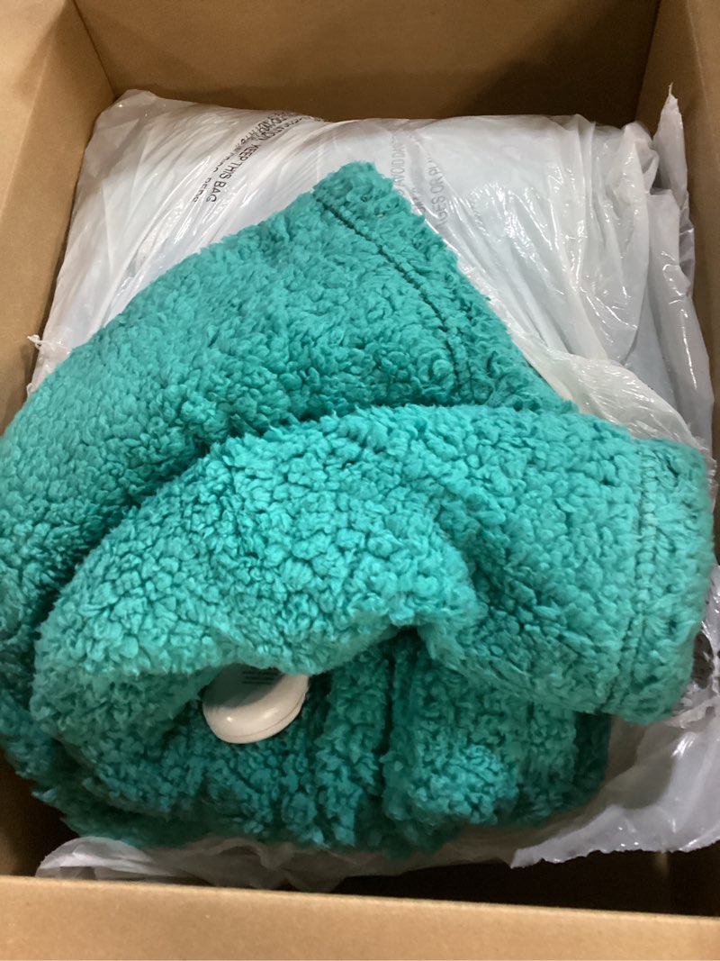 Condition photo showing As Is for LUZARTA Heated Blanket Twin 62"X84" - Soft Double Sided Sherpa Electric Blanket Twin with 5 Heatings