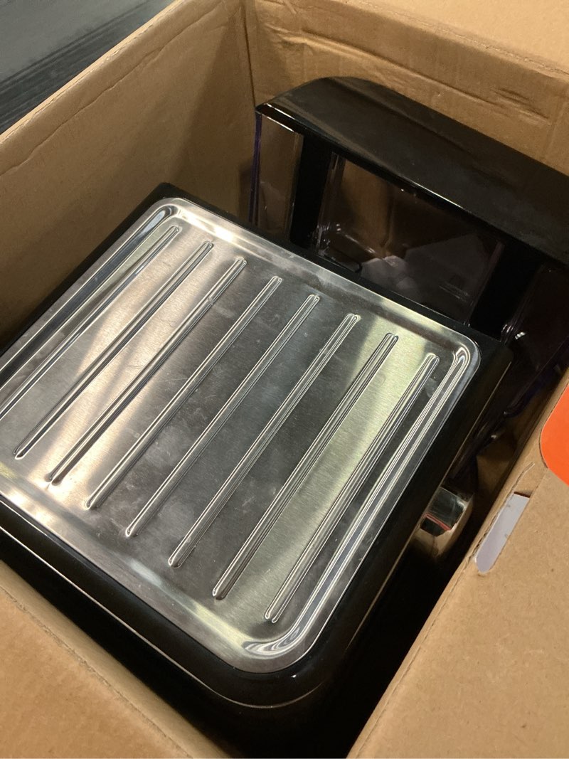 Condition photo showing As Is for Chefman CraftBrew Espresso Machine, 15-Bar Pump Digital Espresso Maker w/Steam Wand for Latte & Cappuccino, Compact Espresso Coffee Machine w/ 1.5L Removable Water Reservoir - Stainless Steel