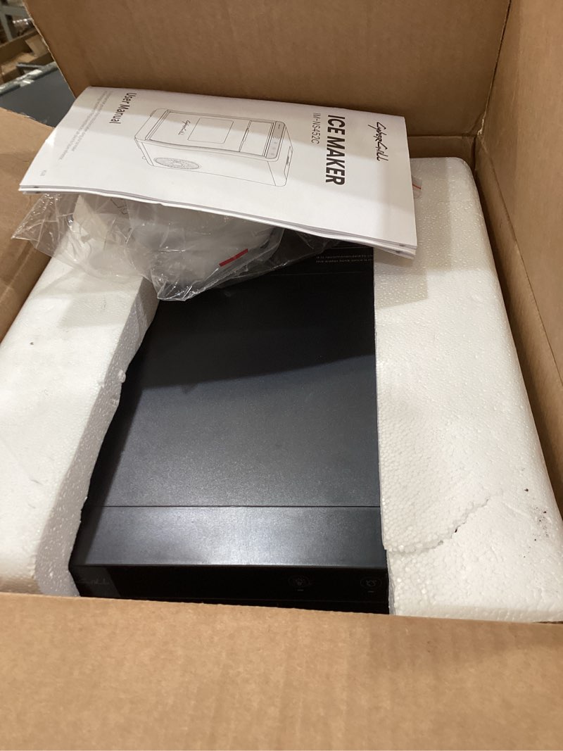 Condition photo showing Good Condition for cyberchill nugget ice maker countertop 44lbs per day pebble sonic ice makers machine chewable pellet ice with self-cleaning removable water tank see through window for home/kitchen/office silver