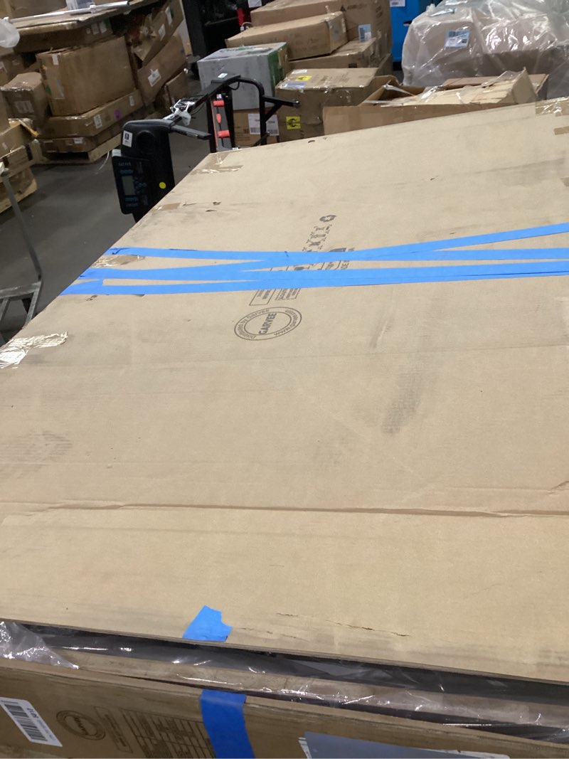 Condition photo showing As Is for 60x36 in Concession Window for Food Trucks & Stands-85° Weatherproof Awning Door with Dual-Point Loc