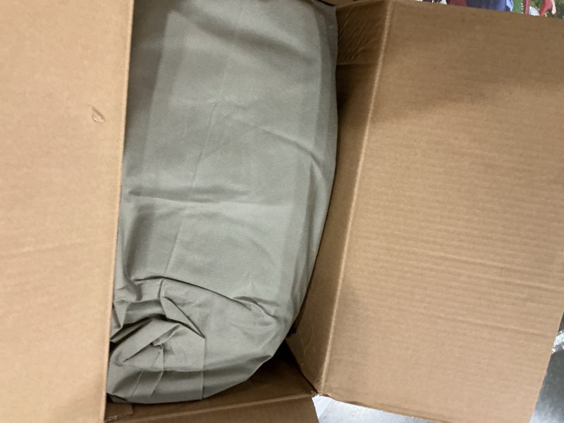 Condition photo showing As Is for intex 20  queen dura-beam deluxe raised air bed mattress with built-in pump