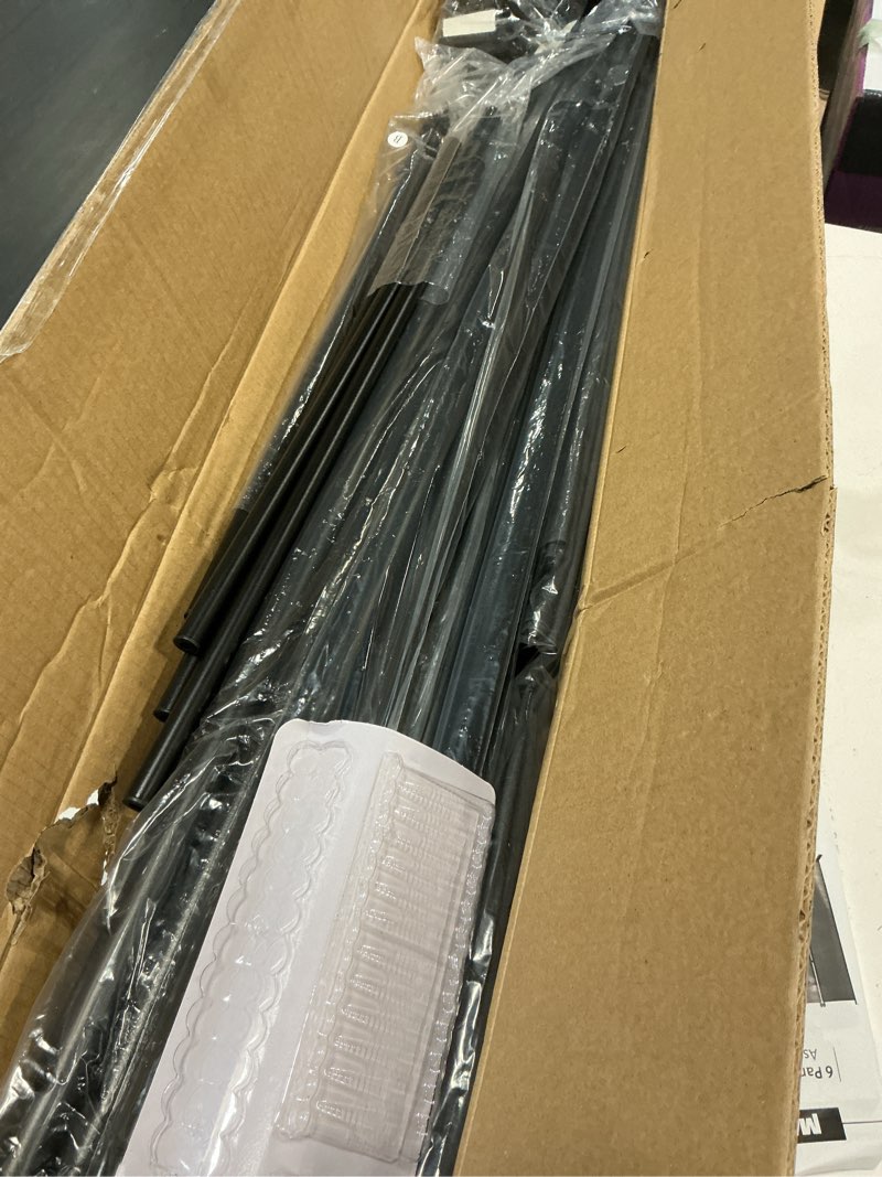 Condition photo showing Good Condition for mayoliah 6 panel folding privacy screen 9ft wide, 6ft tall partition room divider portable office walls dividers room separator, grey grey 6 panel
