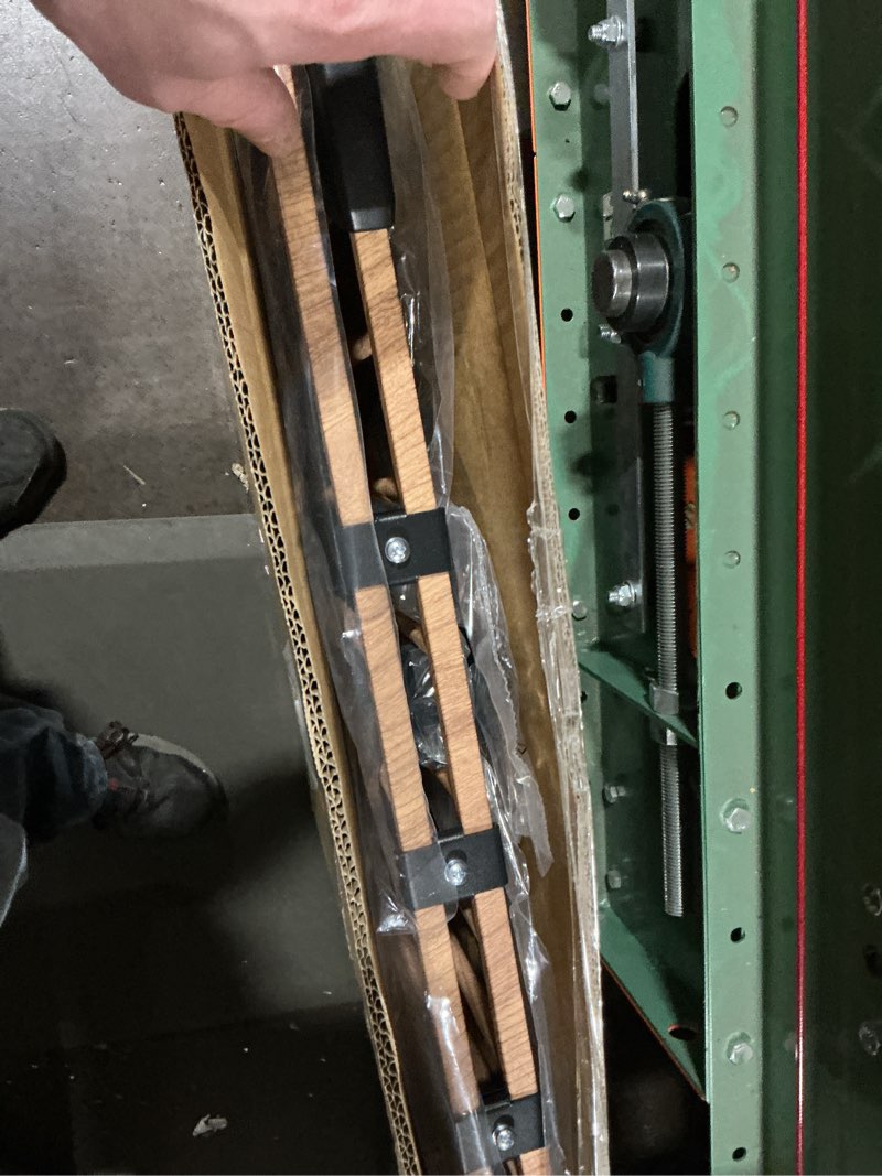 Condition photo showing Good Condition for Babelio Baby Gate for Stairs & Doorways, 26-43" W 28" H No Bottom Bar| Easy Installation| One-Handed Operation| Auto-Close| Hardware Mount (Drill Needed) Safety Dog/Pet Gate (Brown Wood Pattern)