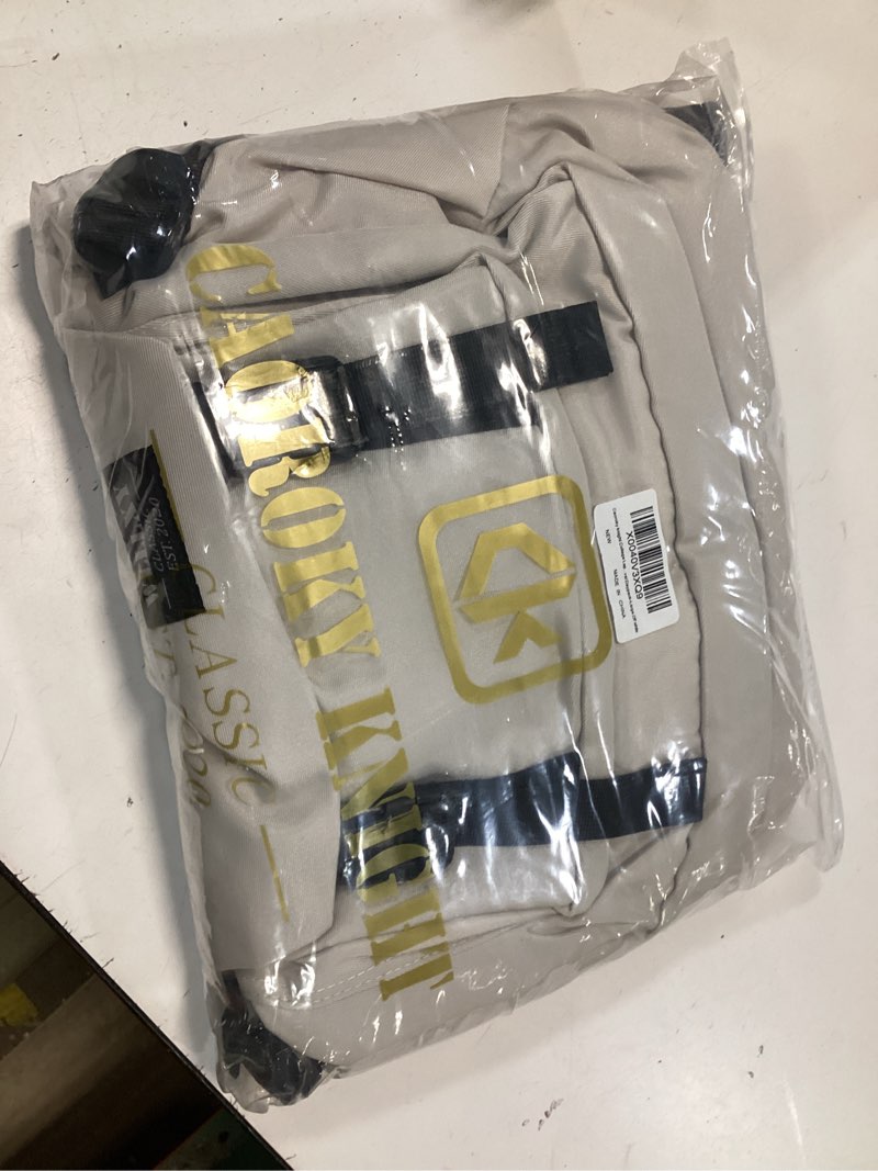 Condition photo showing New/Like New for Caoroky knight College School Bag for Men Women Laptop Backpack 15.6 Inch Anti Theft Travel Daypack Large Elementary Middle High Bookbags for Teens Girls Boys Students-Large,off-white Large Off-white