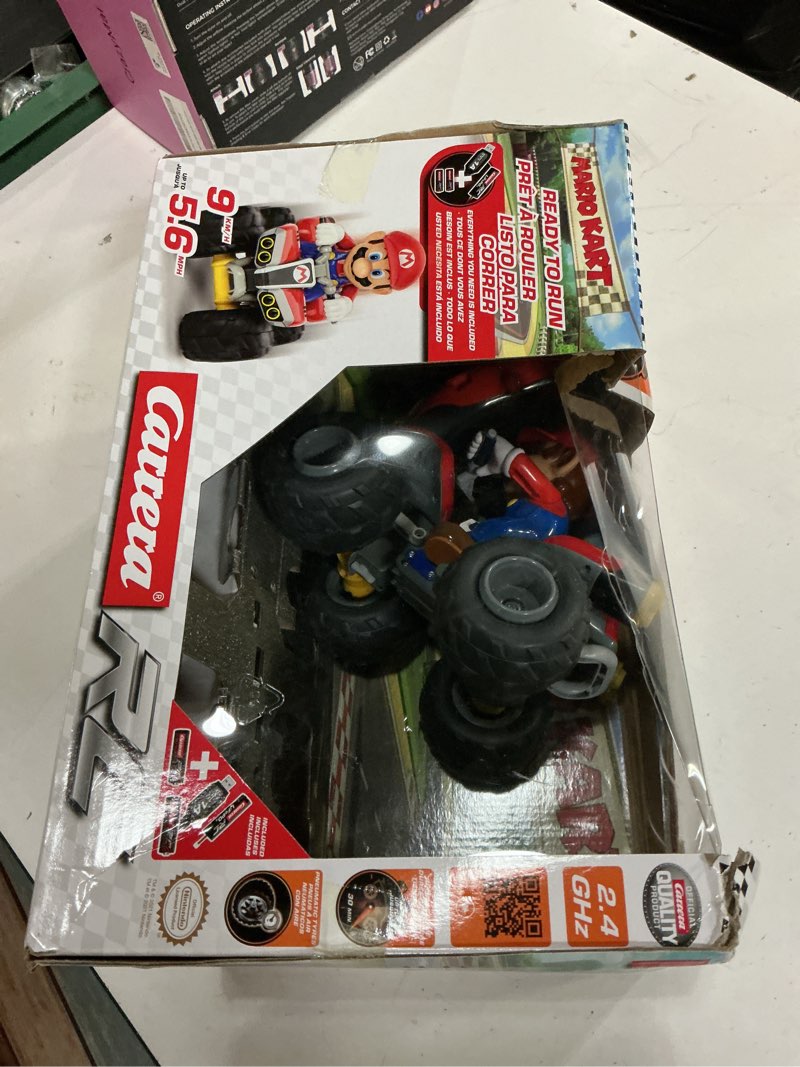 Condition photo showing Good Condition for carrera rc nintendo mario kart 2.4 ghz radio remote control toy car vehicle - mario quad mario kart quad - mario