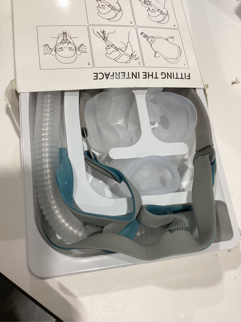 Condition photo showing Good Condition for Nasal Pillow Supplies - Includes 3 Size Nasal Pillows Nose Mask Assembly - Includes Small, med, Large Cushions - Includes Tube, Frame, and Strap