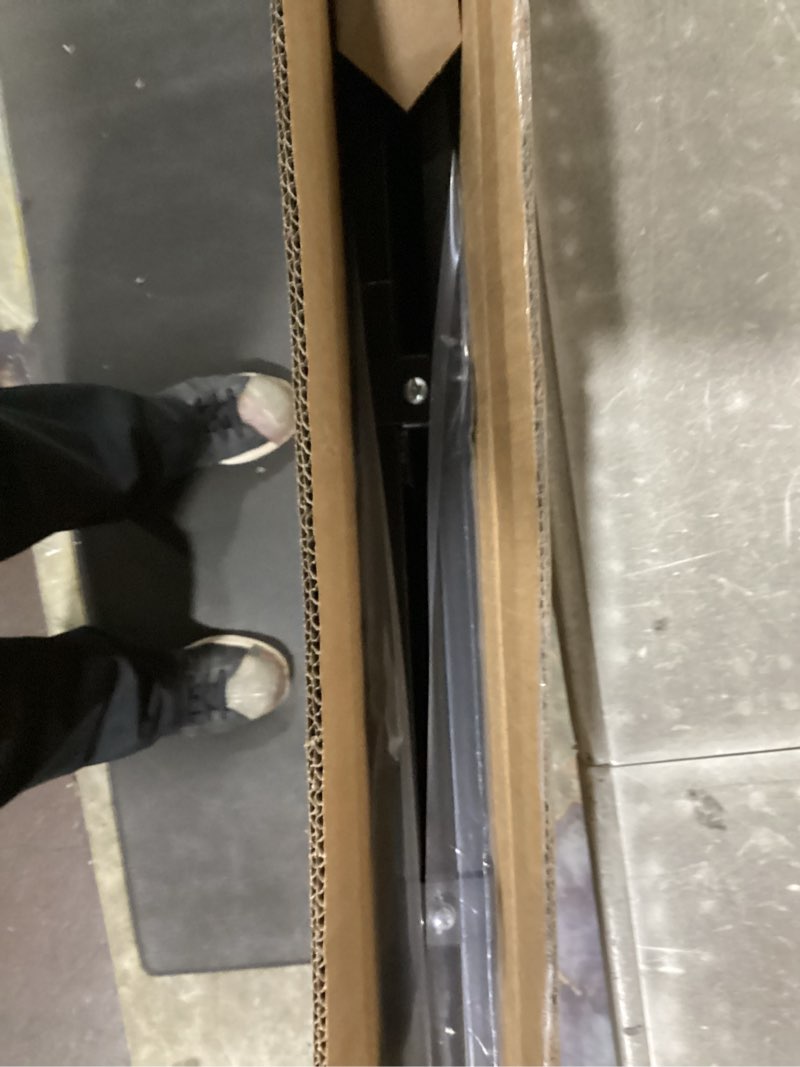 Condition photo showing As Is for Babelio Baby Gate for Stairs, Kitchen & Doorways, No Bottom Bar| One-Handed Operation| Auto-Close| Hardware Mount (Drill Needed) Safety Dog/Pet Gate (Black - B17, 26-43" W, 28" H) Black - B17 28" H, 26-43" W-Standard