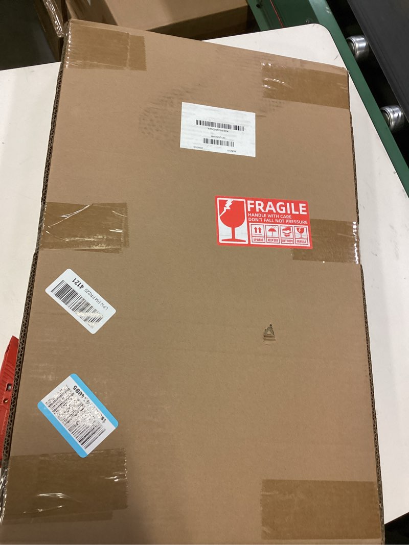Condition photo showing New/Like New for Clear Acrylic Display Case for Zimomo Angel in Clouds I Found You, Display Box for Big Doll Toy for LABUBU for Pop Mart, Thickened Wooden Base with Door UV Protection Dustproof 13.8x11.8x23.6 inch Wooden Base 13.8x11.8x23.6 inch (with Door)
