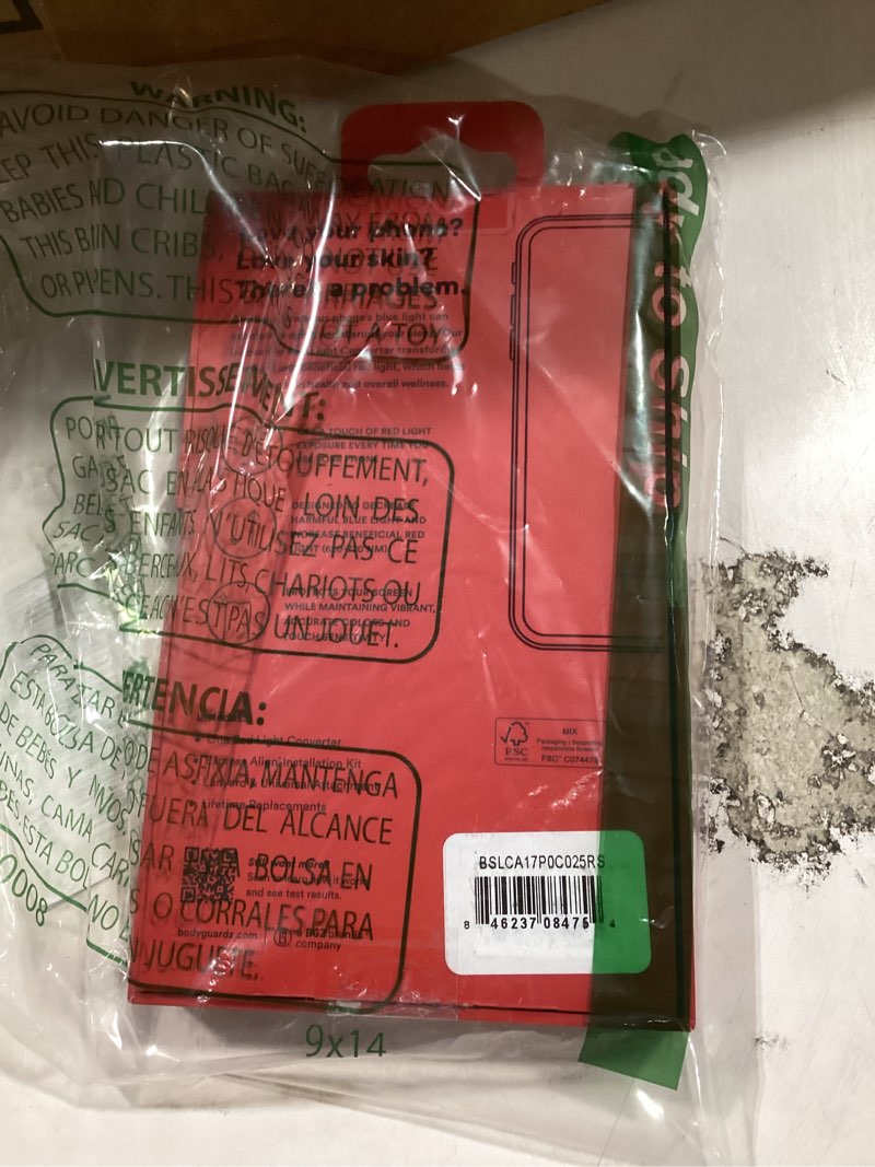 Condition photo showing New/Like New for bodyguardz red light converter screen protector – passive red light therapy for face - promotes better sleep, healthier skin, reduced eye strain – 9h tempered glass, easy install (iphone 17 pro) red clear iphone 17 pro