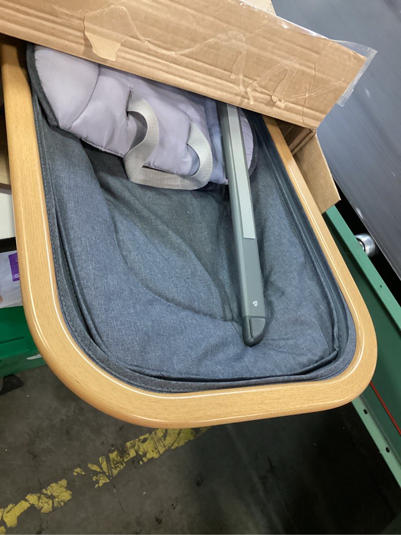 Condition photo showing As Is for LAREX Baby Bouncer, Portable Bouncer Seat Baby Rocker Chair Infant Bouncy Seat with 3 Point Harness, Infant 2 in 1 Rocker, 0-6 Months up to 20 lbs