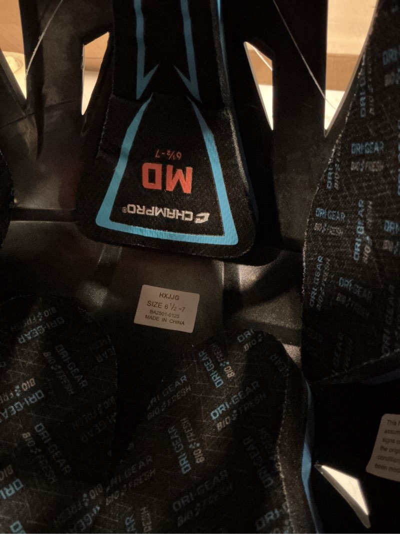 Condition photo showing As Is for Champro Sports HX Gamer Baseball Batting Helmet, Medium, Black