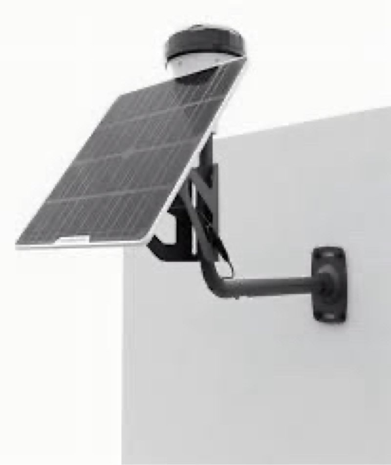 Solar Panel Wall Mount Kit Equipped with 12V Battery Pack, Outdoor Waterproof, for Mammotion Luba 2 