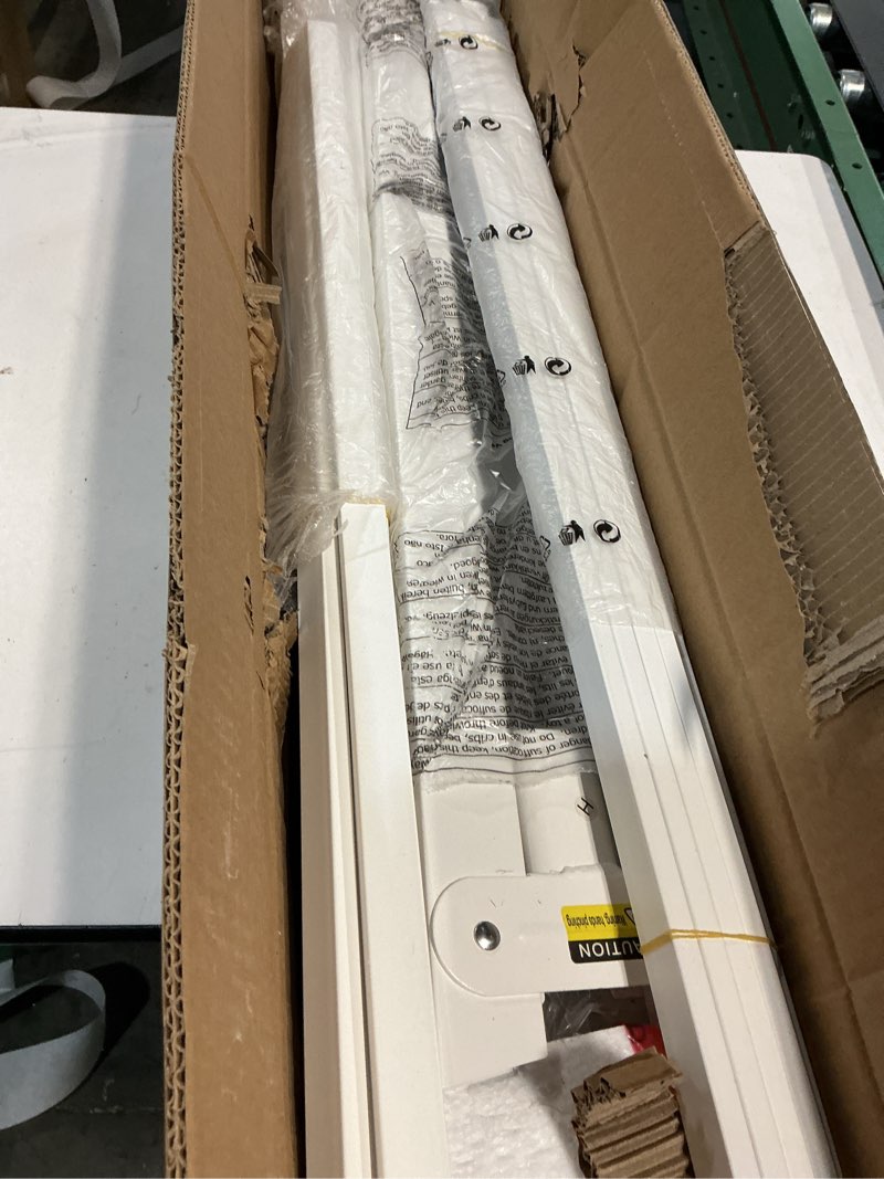 Condition photo showing Good Condition for 4 Inch White Low Bed Frame Queen, Low Profile Queen Bed Frame No Box Spring Needed, Mattress Stoppers, Headboard Holes, Heavy Duty Steel Support 3000 LBS, Rounded Corner Legs, Easy Assembly Queen 4 Inch