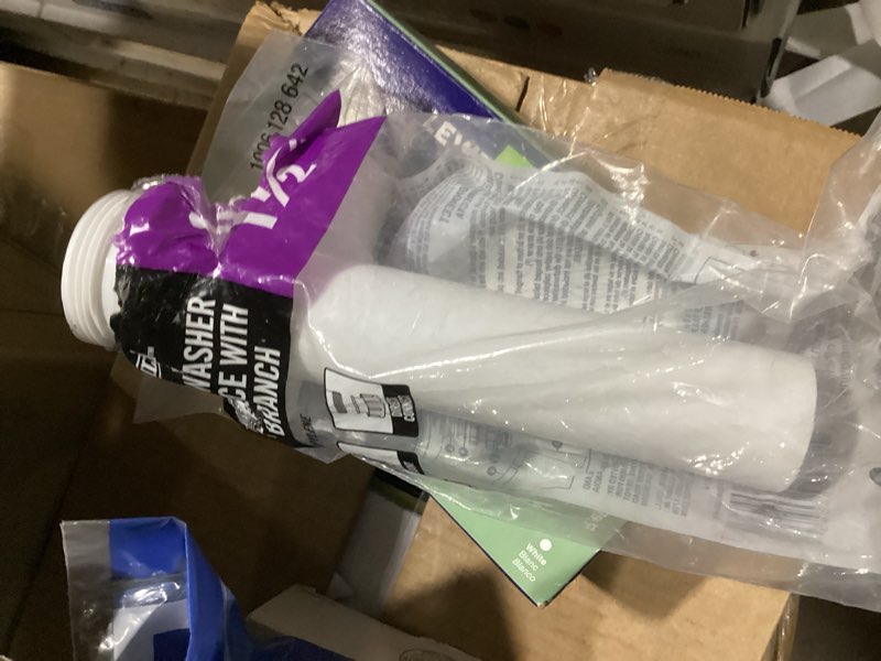 Condition photo showing As Is for 1-1/2 in. x 8 in. trap tailpiece sj 3/4 in. branch plastic