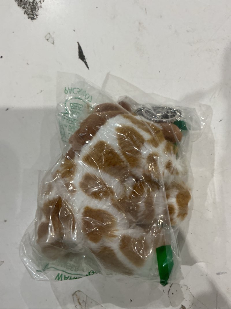 Condition photo showing Good Condition for apricot lamb cute toys plush classic giraffe stuffed animal soft keychain for kids bag, purse, backp