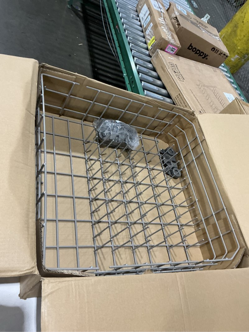 Condition photo showing Good Condition for w10728159 dishwasher lower rack with wheels, fit for kitchenaid dishwasher rack, w10525646 w10780925 dishwasher rack lower intended for maytag dishwasher parts deep 22in wide 20.8in
