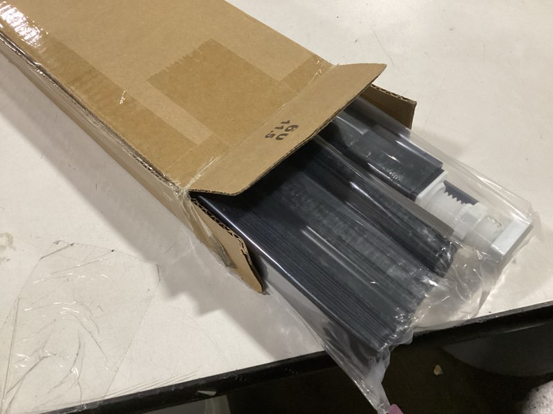 Condition photo showing Good Condition for LazBlinds No Tools No Drill Cordless 1" Vinyl Mini Blinds, 100% Blackout Blinds for Indoor Windows, Room Darkening Privacy Window Blinds and Shades for Interior, 24" W x 64" H, Black Black 24" W x 64" H