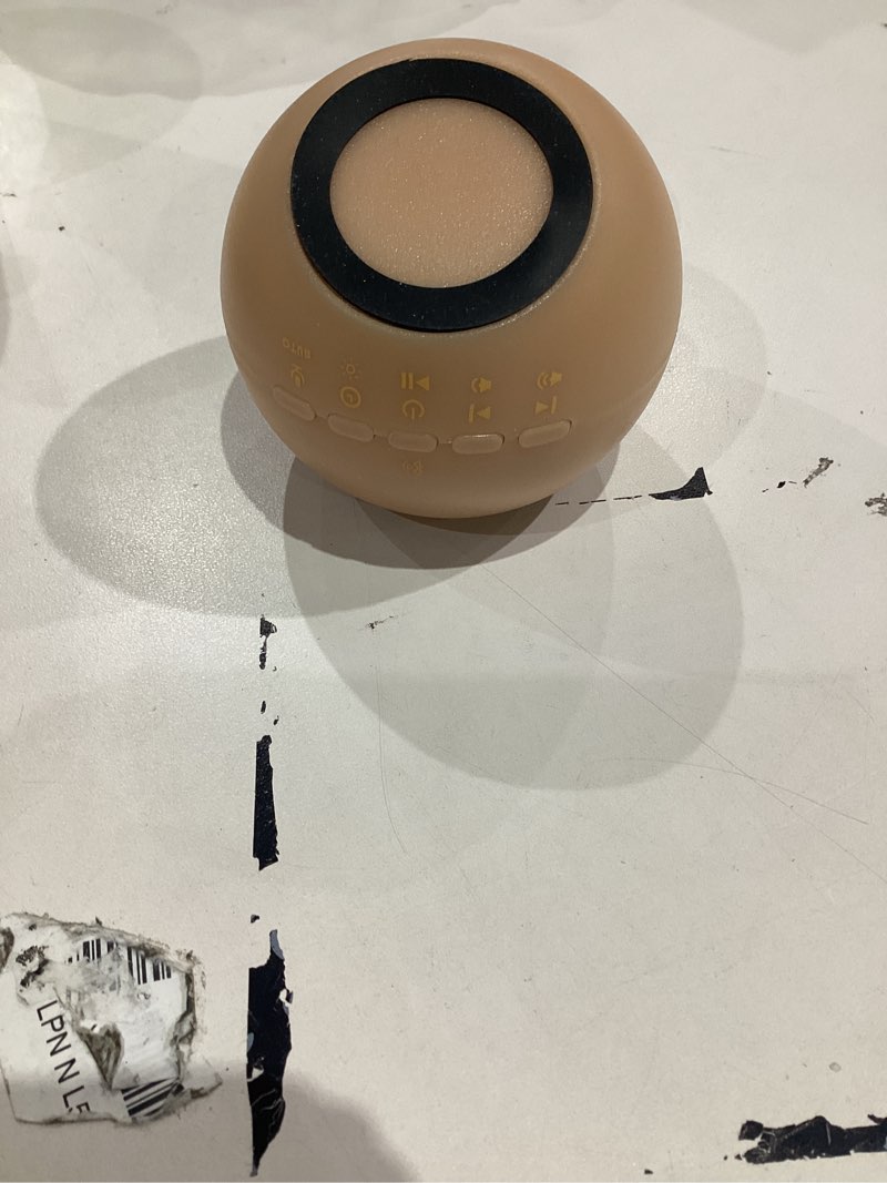 Condition photo showing As Is for 2026 Mom's Choice Awards, Portable Sound Machine for Baby Adult, AI Cry Detection, 18 Soothing Sound, Bluetooth Rechargeable White Noise Machine for Home Office Travel, Nursery Light, Pink Peach Pink