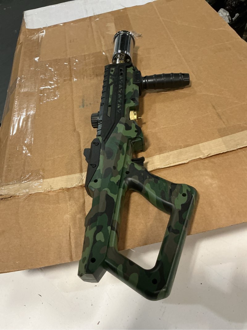 Condition photo showing Good Condition for sondiko powerful cooking propane torch gun, culinary torch campfire starter, adjustable torch burner for searing steak, bbq, welding (propane tank not included) camouflage