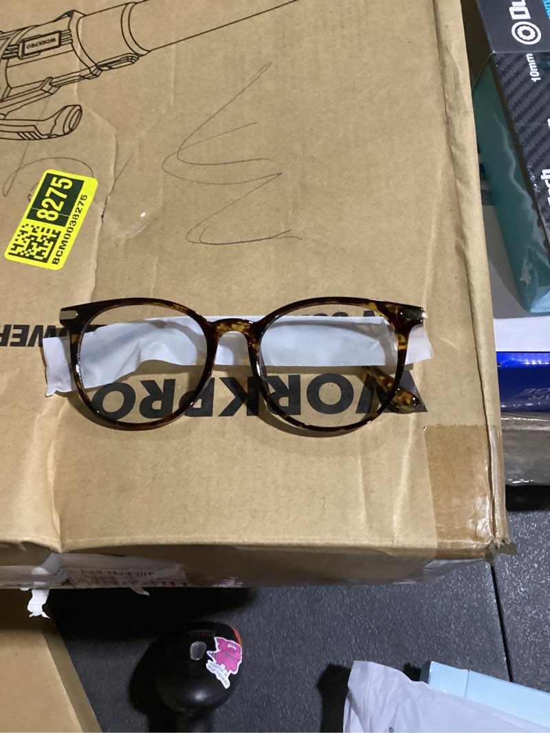 Condition photo showing Good Condition for similar to foster grant, blue light glasses, shane tortoise havana color, round shape