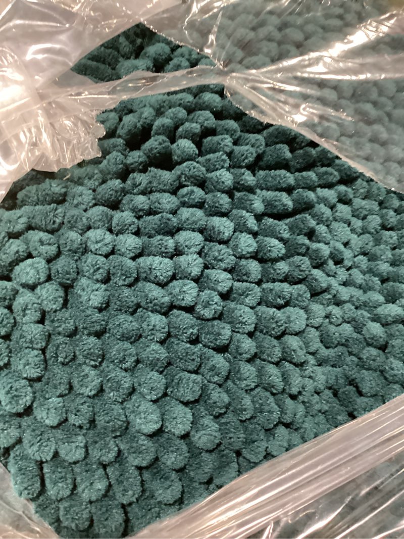 Condition photo showing Good Condition for muddy mat® | super absorbent door mat indoor, microfiber quick dry chenille entryway rug, non-slip front door mat, indoor mats for entryway, machine washable pet rug, atlantic blue 36"x60" atlantic blue 36" x 60"