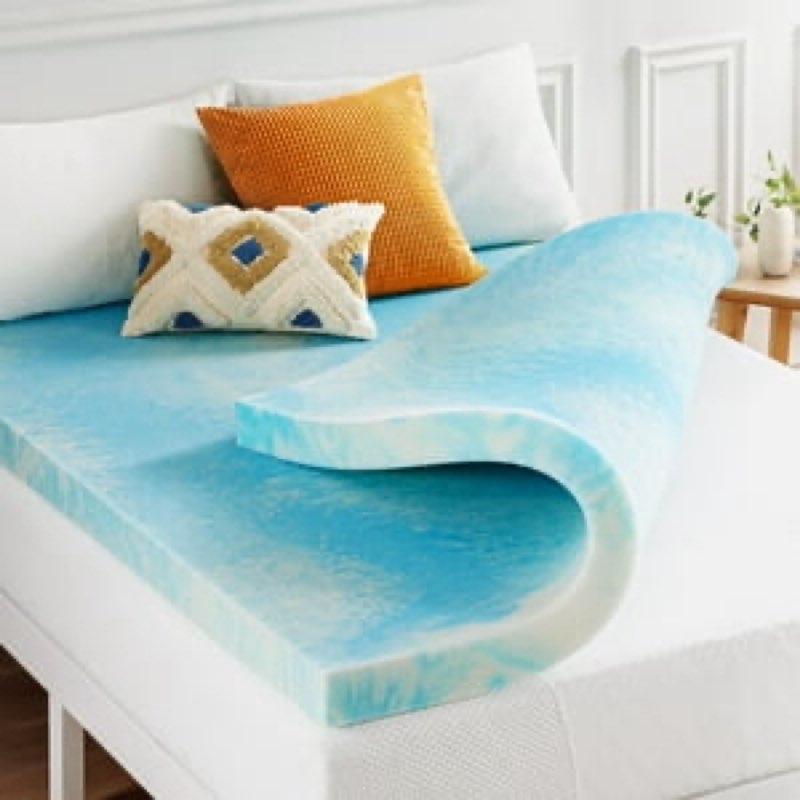 best price mattress 3\\\" swirl gel breeze memory foam mattress topper, ( similar 
