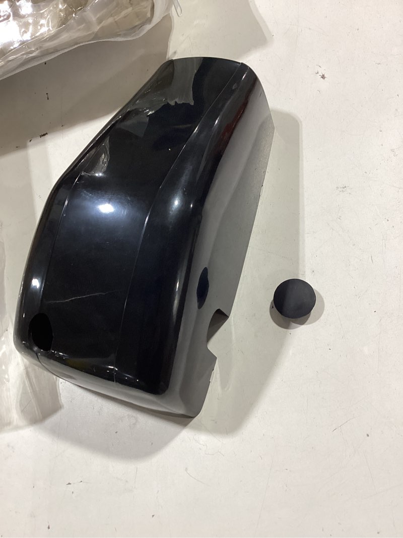 Condition photo showing Good Condition for 643922 right rv awning motor cover for lippert components and solera camper trailer awning, rv regal drive head front covers, regal head cover drive front end cap for lippert components, black