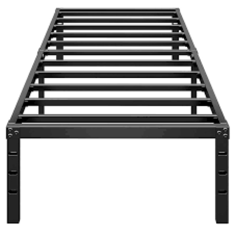 hlipha metal platform bed frame 14 inch tall,no box spring needed,twin size bed with heavy duty stro