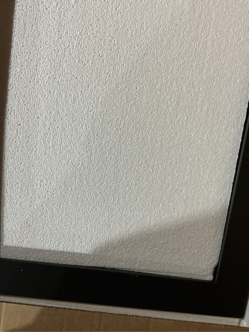 Condition photo showing Good Condition for Frame Amo 20x29 Black Solid Wood Poster Frame, White Mat for 16x24 Image, Tempered Glass Front, 1.5 