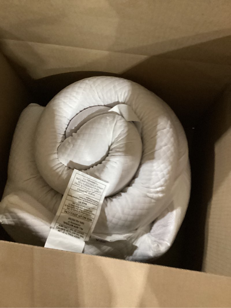 Condition photo showing As Is for SINWEEK 2 Inch Gel Memory Foam Mattress Topper Twin Size, Ventilated High Density Pad for Back Pain, Bed Topper with Removable Soft Cover, CertiPUR-US Certified Twin 2 Inch (White Cover)