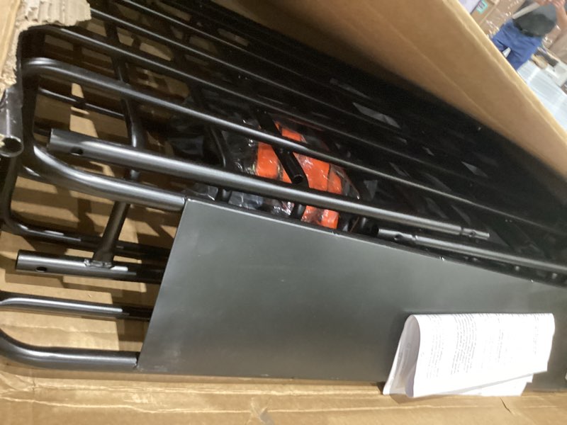 Condition photo showing Good Condition for roof rack carrier carrier basket 65"*39"*6"+waterproof bag 20 cubic feet(51"*40"*17"),and cargo net with attachment hooks,ratchet straps.200 lbs capacity,universal rooftop large size roof rack update