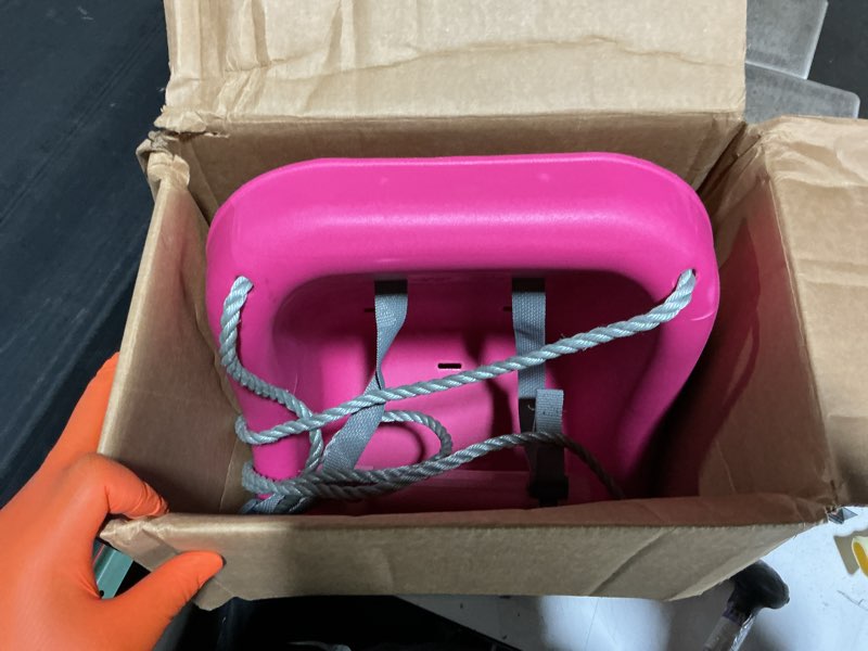 Condition photo showing Good Condition for little tikes 2-in-1 snug 'n secure swing magenta magenta swing