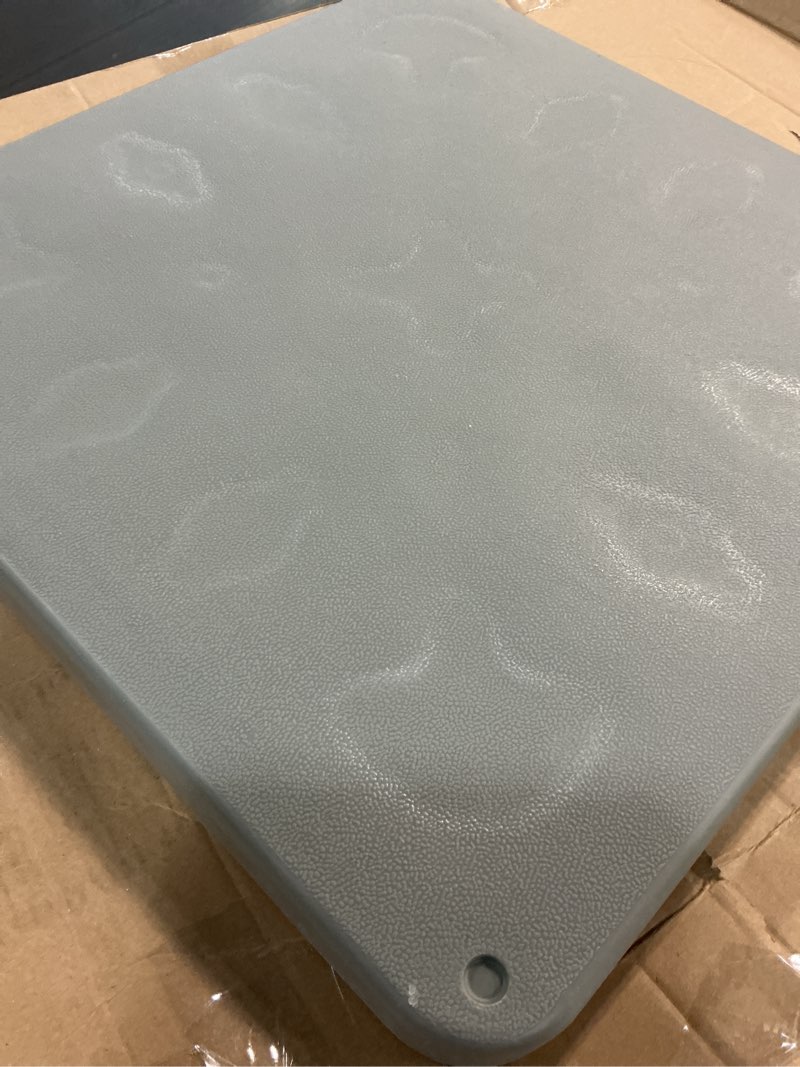 Condition photo showing Good Condition for equipment pad for air conditioner heat pump systems,24 x 24 x 2 inches,outdoor plastic condenser pad ground support base for condensing units