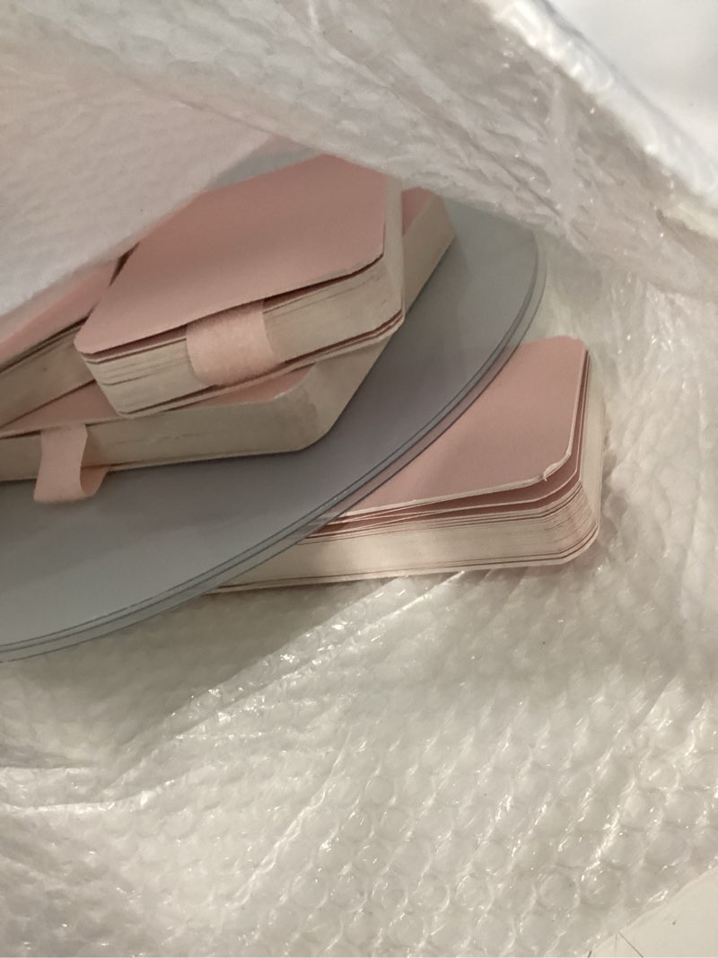Condition photo showing As Is for buffet risers food risers for buffet table acrylic risers display stands tall cake stands cylinder stands for party pedestal cake stand dessert table display set cupcake stands cupcake display (pink)