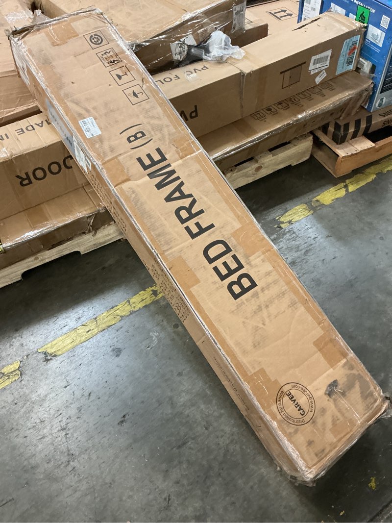 Condition photo showing As Is for (incomplete) idealhouse bunk bed twin over full size with high guardrail and ladder,twin size convertible metal bunk beds for kids/teens/adults,easy assembly, no box spring needed,vintage grey black & grey twin over full bunk bed