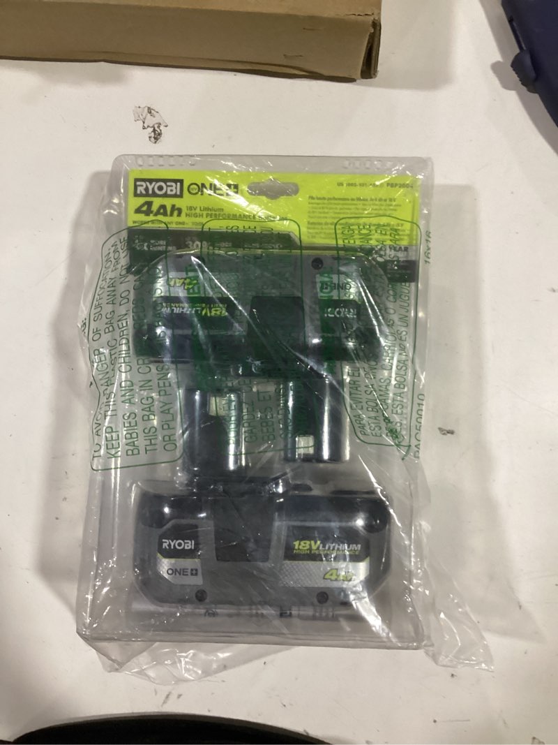 Condition photo showing New/Like New for Ryobi PBP2005 ONE+ (Plus) Battery 18-Volt Lithium-Ion 4.0 Ah Compatible with Over 225 18V ONE+ Tools (2-Pack)