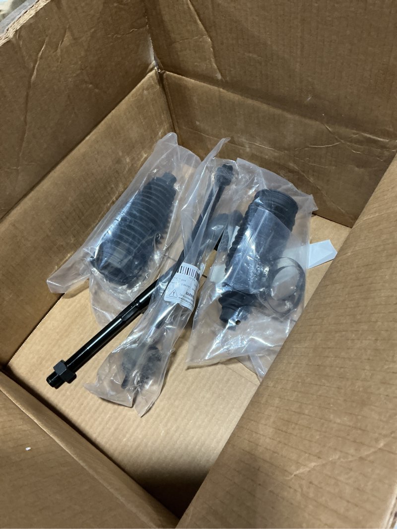Condition photo showing As Is for scitoo 4-pc set suspension kit for 2008-2017 for buick enclave 2009-2017 for chevy traverse 2007-2016 for gmc acadia 2007-2010 for saturn outlook front inner tie rod end steering boot