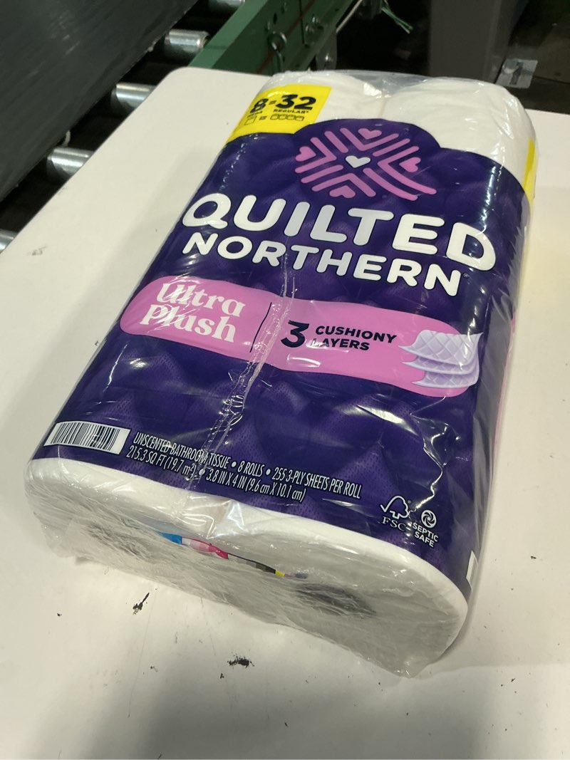 Condition photo showing New/Like New for georgia pacific quilted northern ultra plush® toilet paper, 8 mega rolls