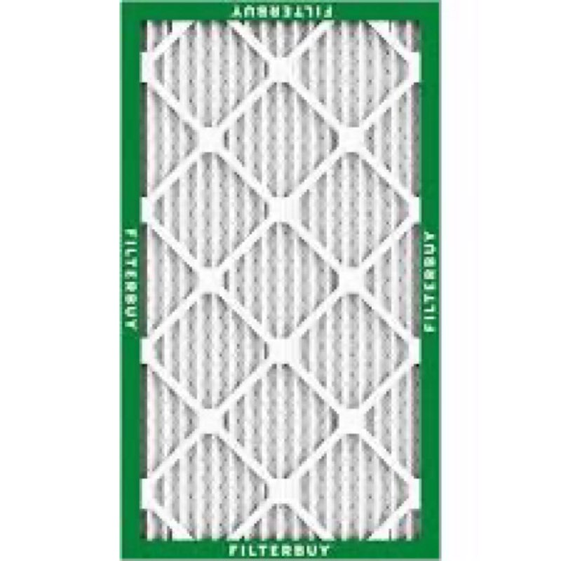 filterbuy 16x25x1 air filter merv 8 dust defense (6-pack),  pleated hvac ac furnace air filters replacement (actual size: 15.50 x 24.50 x 0.75 inches)