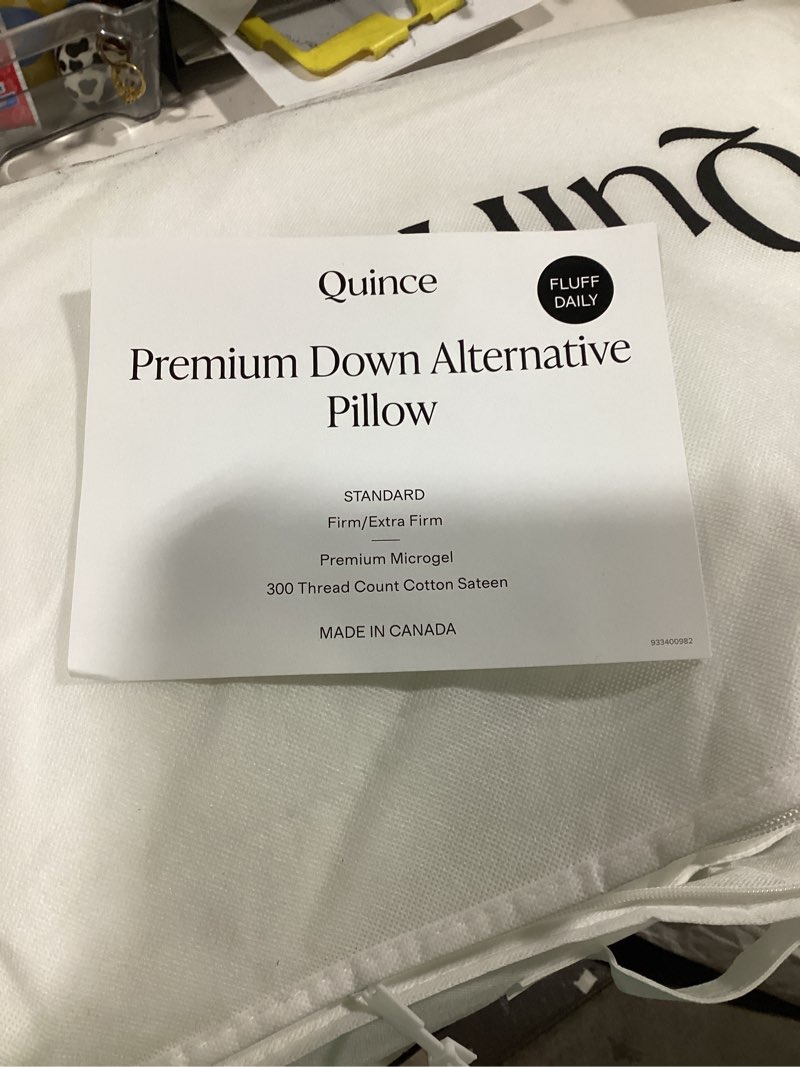 Condition photo showing Good Condition for premium down pillow quince 