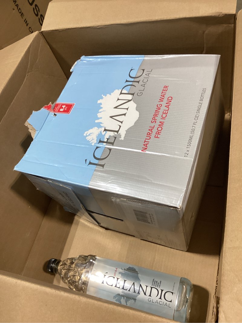 Condition photo showing Good Condition for Icelandic Glacial Natural Spring Alkaline Water, 50.7 Fl Oz (Pack of 12) 49.5 Fl Oz (Pack of 12)