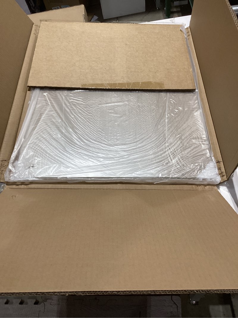 Condition photo showing New/Like New for JAMBALAY 20"x16" Tempered Glass Cutting Board for Kitchen, Large Glass Cutting Board with Non-Slip Feet, Glass Chopping Board, Heat Resistant, Scratch Resistant, Dishwasher Safe 20"L x 16"W