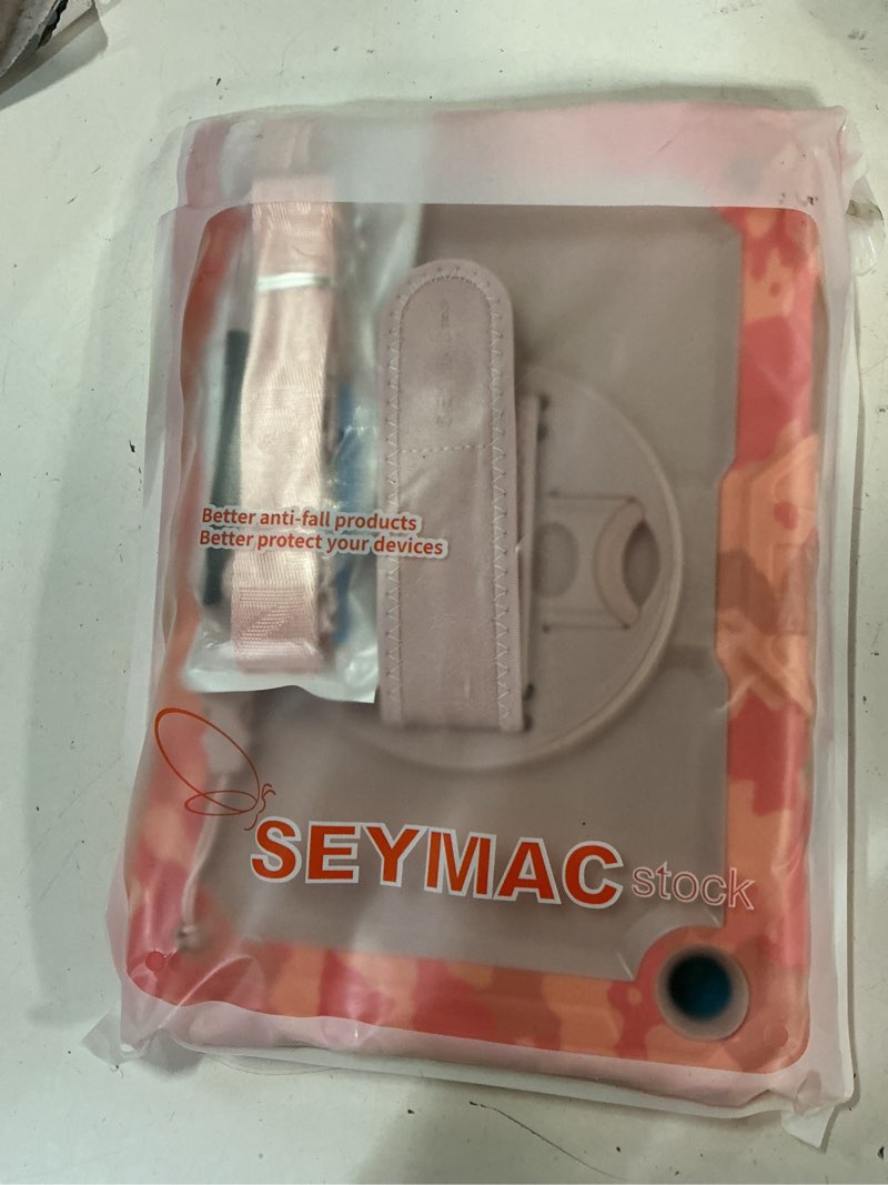 Condition photo showing New/Like New for seymac stock case for samsung galaxy tab a9+ plus 11'', full-body drop protection case with screen protector pencil holder [360° rotating hand strap] &stand, pink camo a9+ plus 11'' pink camo