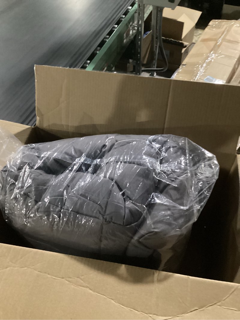 Condition photo showing Good Condition for sunflower Comforter Twin Duvet Insert Steel Gray Twin XL Comforter Down Alternative Filling 100% Cotton Shell All Season for Dorm Hypoallergenic Warm Breathable Machine Washable with Corner Taps Twin/TwinXL Steel Gray / Thick
