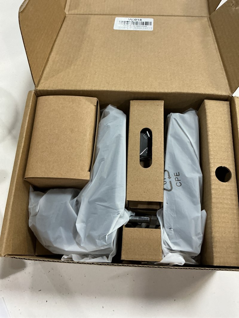Condition photo showing Good Condition for veise ve018 smart knob handle lock - fingerprint, app control, keyless entry for front door and bedroom, electronic digital keypad, auto lock, remote access sharing, ip55 weatherproof, matte black
