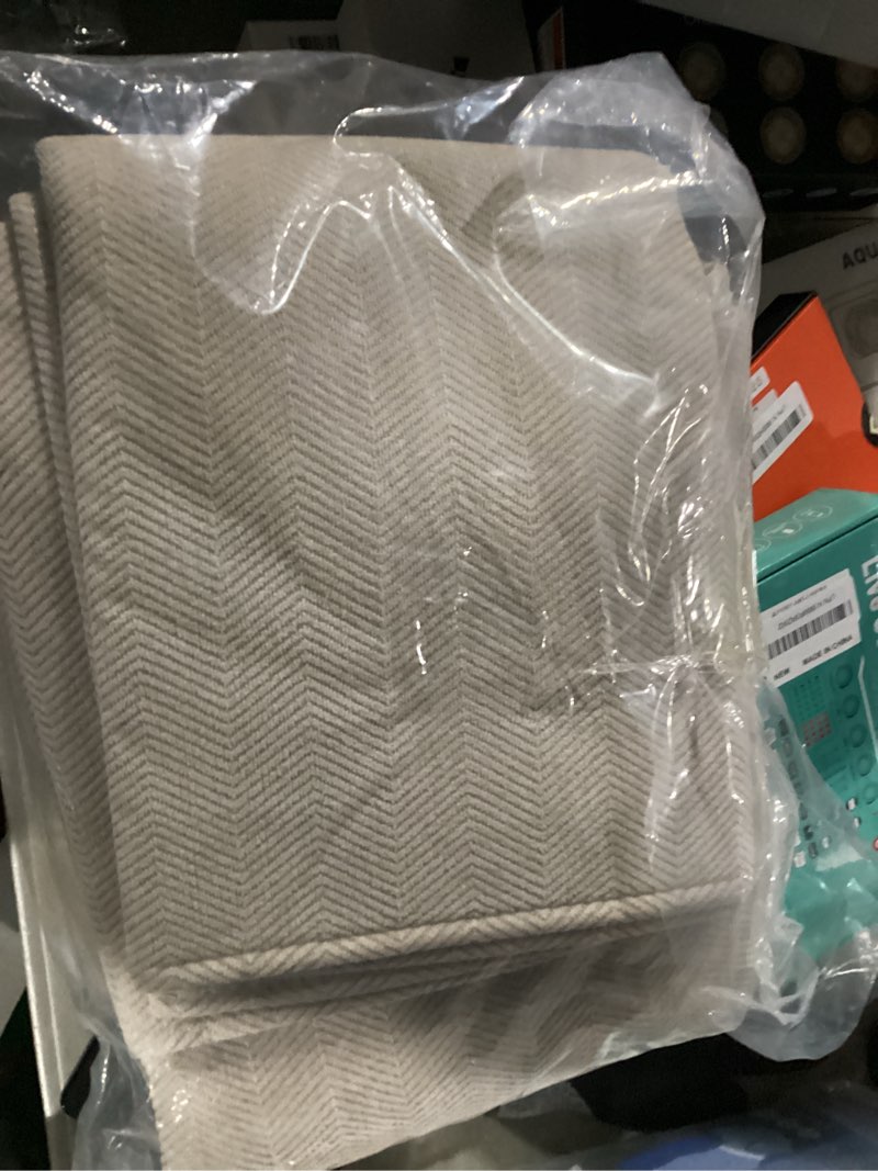 Condition photo showing New/Like New for Chenille Sectional Sofa Covers, Herringbone Washable for Dogs, Funny Fuzzy Couch Covers Non Slip Protector for L Shaped(Beige Brown, 36"x 47") 1pc/36"x 47"/Rectangular Beige Brown