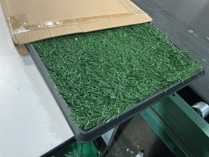 Condition photo showing Good Condition for artificial grass puppy pad for dogs and small pets ? reusable potty-training pad with tray ? dog housebreaking supplies by petmaker (16 x 20)