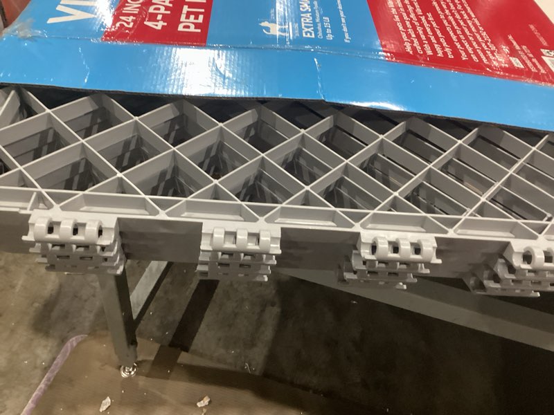 Condition photo showing Good Condition for vibrant life 4-panel pet playpen, 24”h dog fence with door for indoor and outdoor use