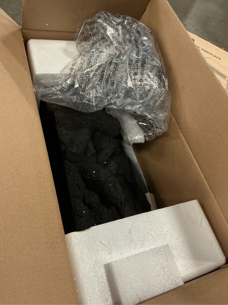 Condition photo showing As Is for duraflame Electric Log Set Heater with Crackling Sound - DFI041ARU-07 - Black